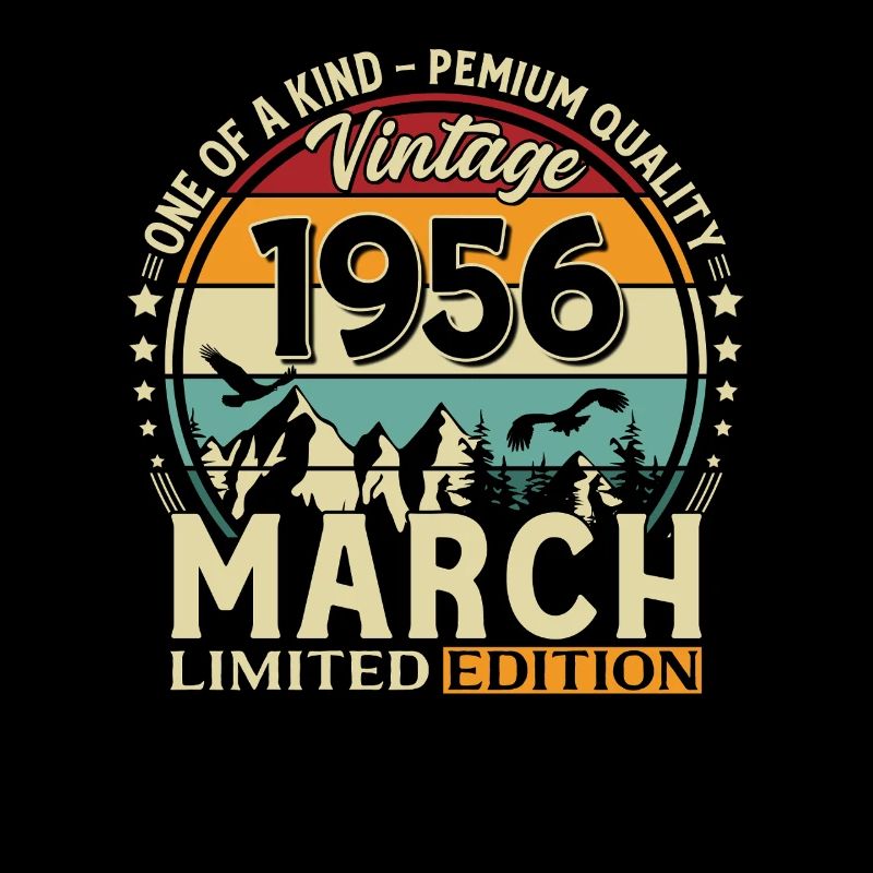 70. Geburtstag Geschenk Mann Vintage März 1956