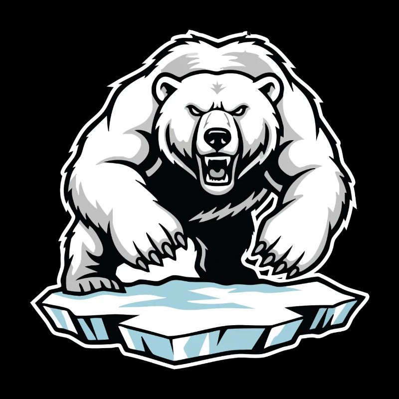 Arktischer Eisbär Maskottchen Maskottchen Bär