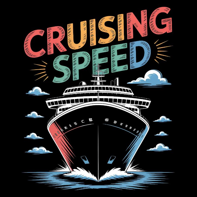 Impression d’un navire de croisière de croisière rapide