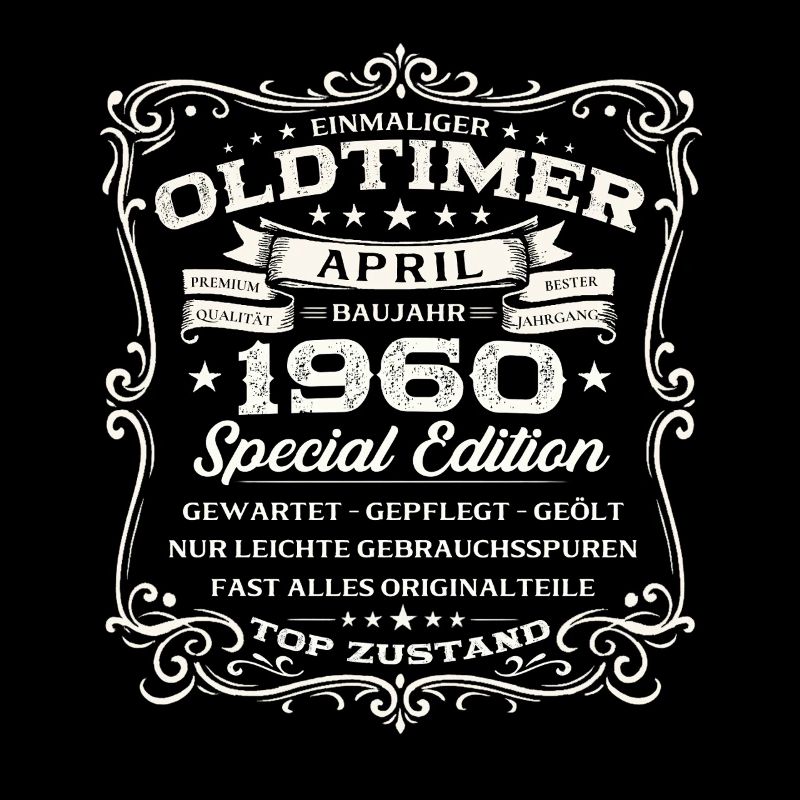 66. Geburtstag Geschenk Mann Oldtimer April 1960