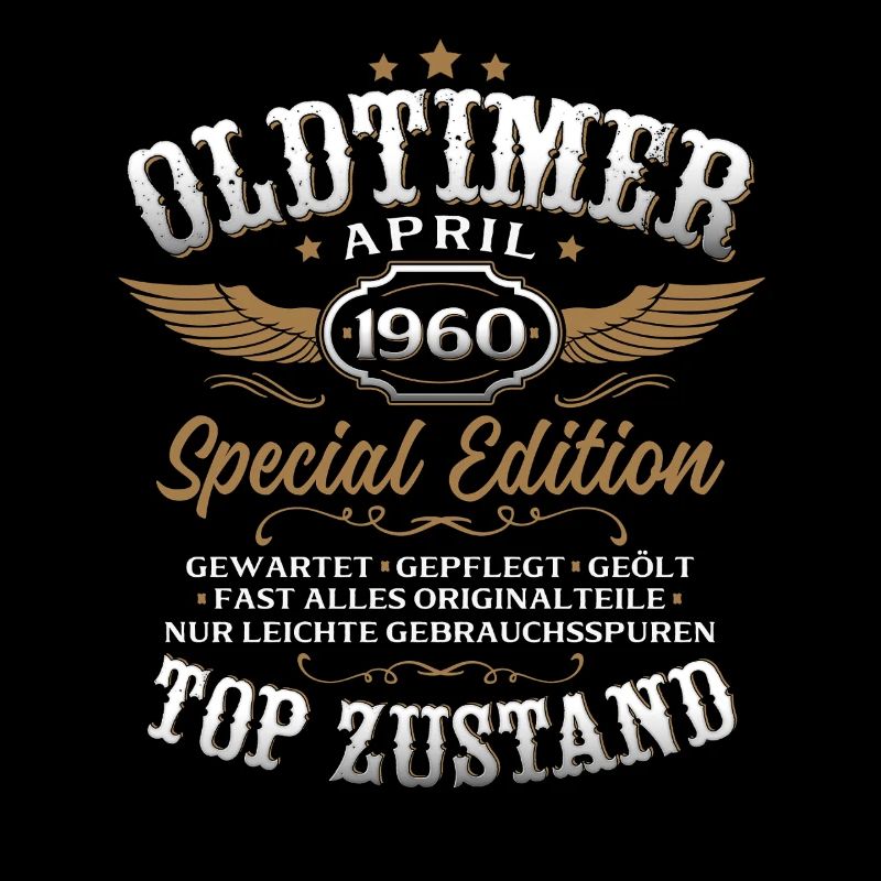 66. Geburtstag Geschenk Mann Oldtimer April 1960