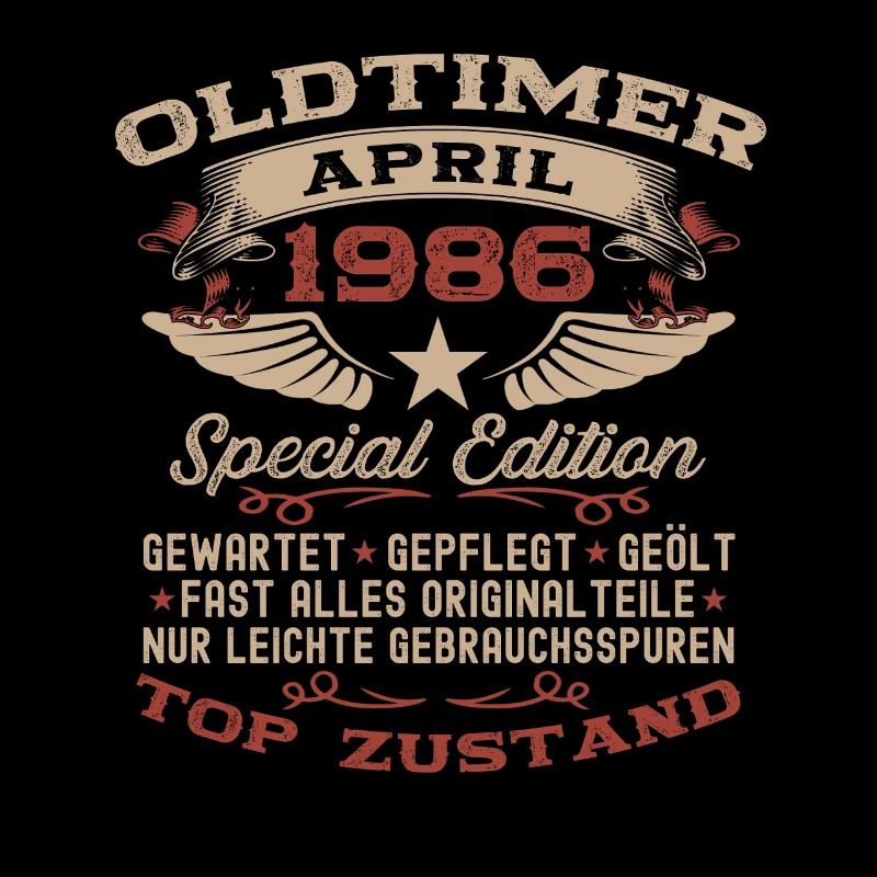 40. Geburtstag Geschenk Mann Oldtimer April 1986
