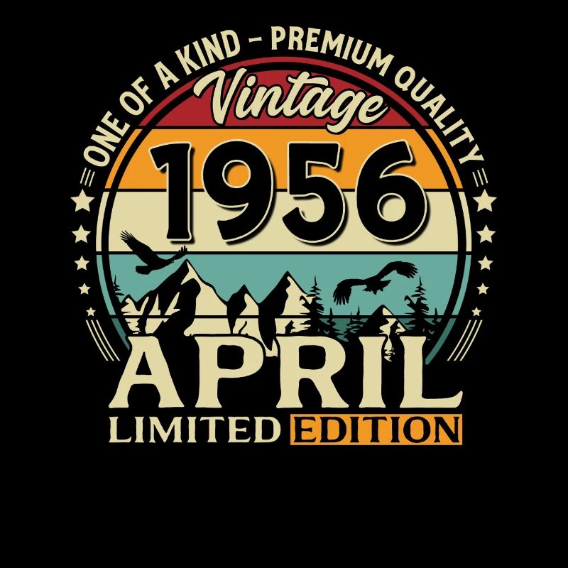 70. Geburtstag Geschenk Mann Original April 1956