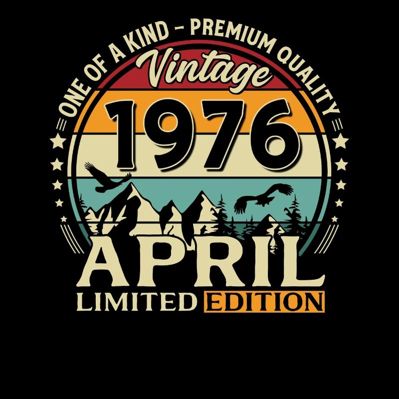 50. Geburtstag Geschenk Mann Original April 1976