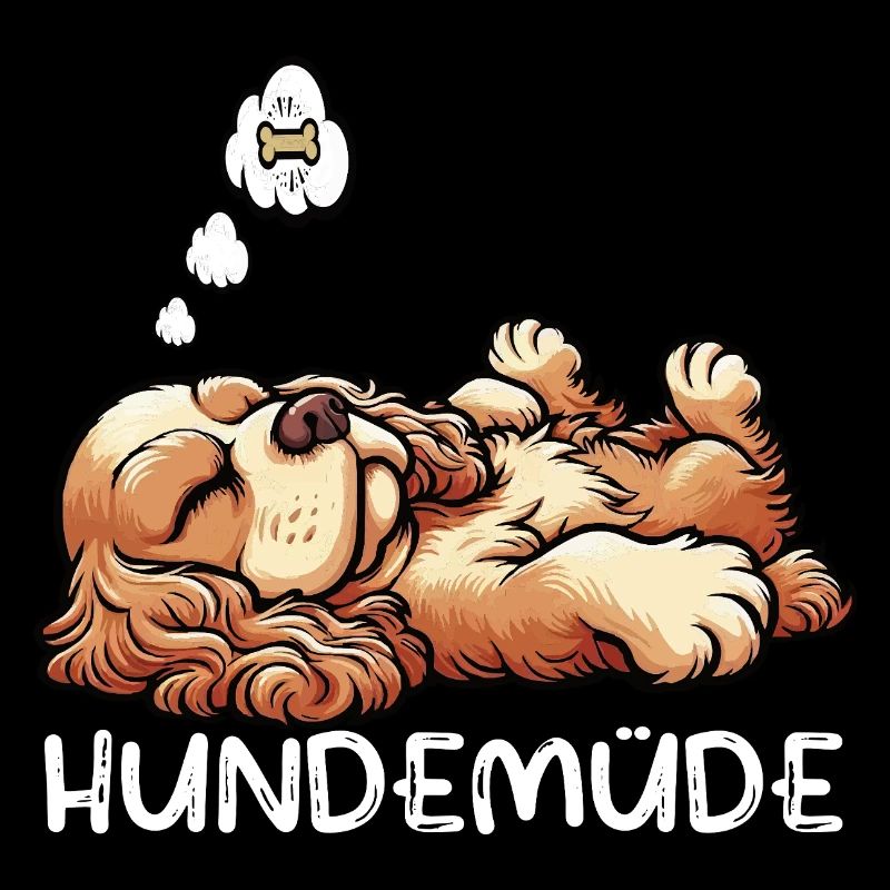 Hundemüde Cocker Spaniel Cockerhund Cockerbesitzer