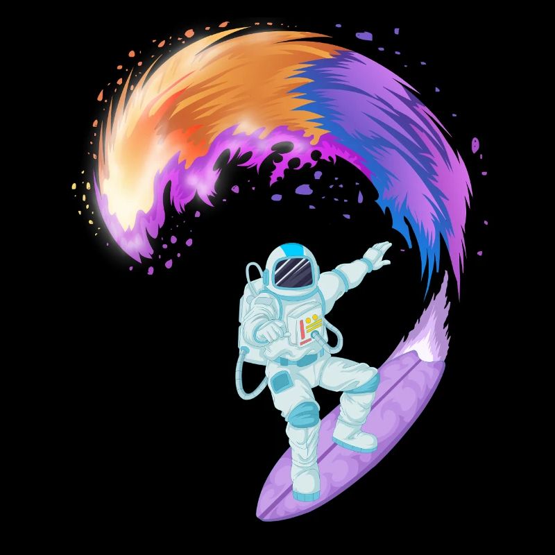 Chemise spatiale de surf d’astronaute