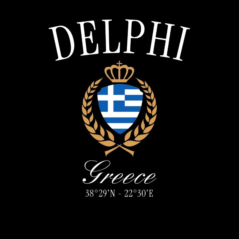 Delphi Griechenland Wappen Krone – Reise Souvenir