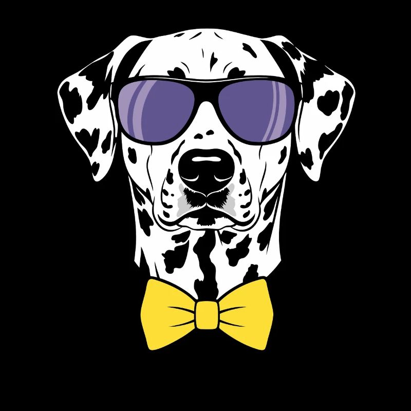 Dalmatiner Hund Sonnenbrille Fliege