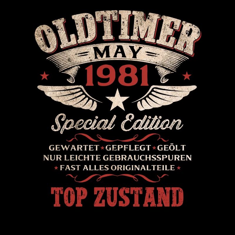 45. Geburtstag Geschenk Mann Oldtimer Mai 1981