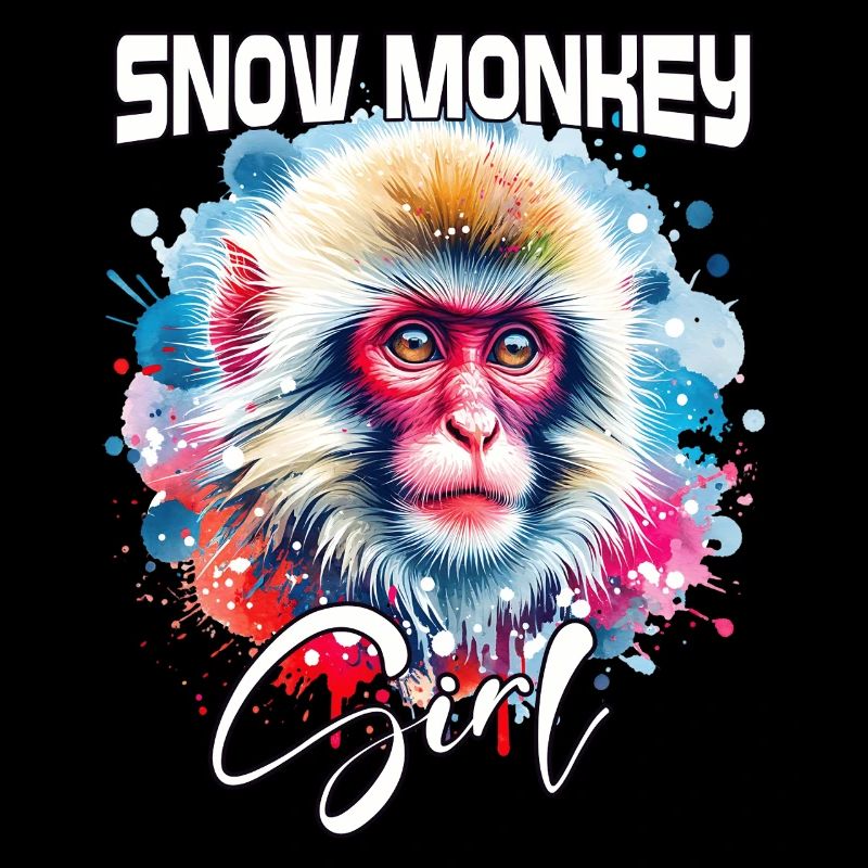 Snow Monkey Mädchen Schneeaffe