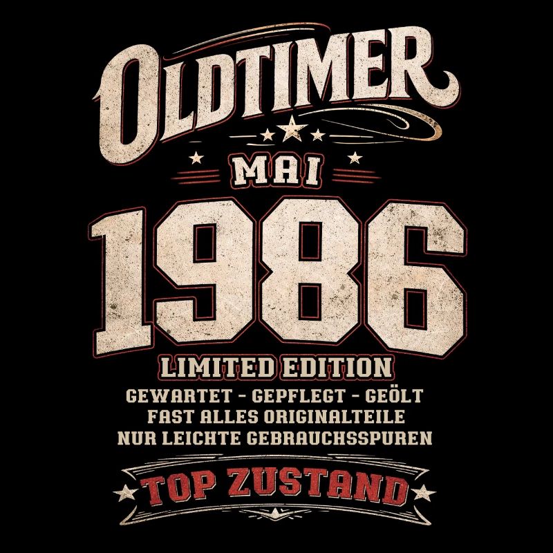 40. Geburtstag Geschenk Mann Oldtimer Mai 1986