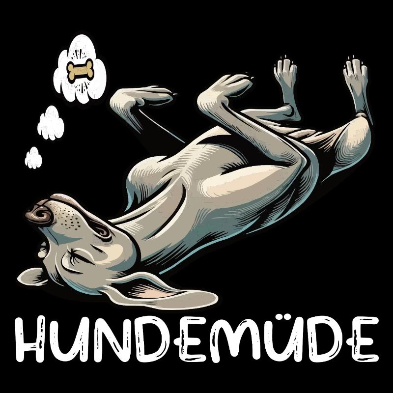 Hundemüde Weimaraner Weimaranerhalter Silbergeist