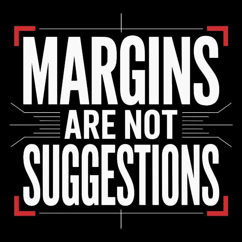 Les marges du designer d’impression sont des designers experts en impression