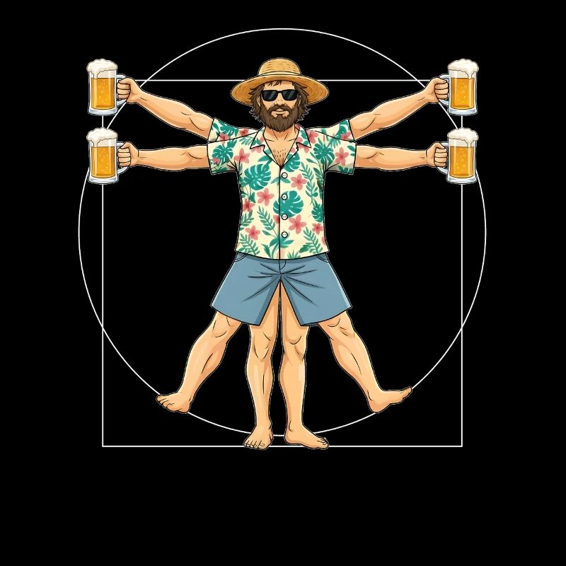 Vitruvianischer Mensch Bier