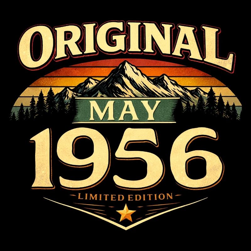 70. Geburtstag Geschenk Original Mai 1956