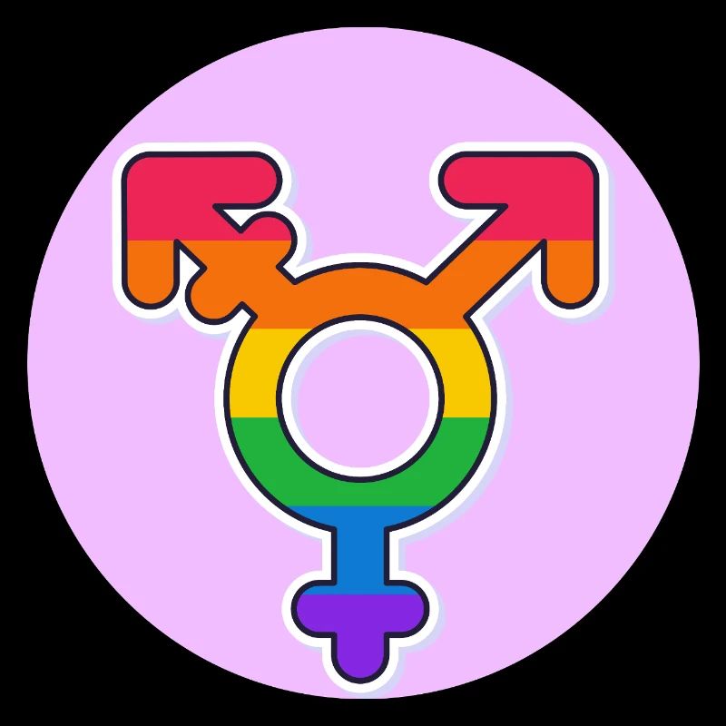 Transgender Pride Regenbogen Symbol