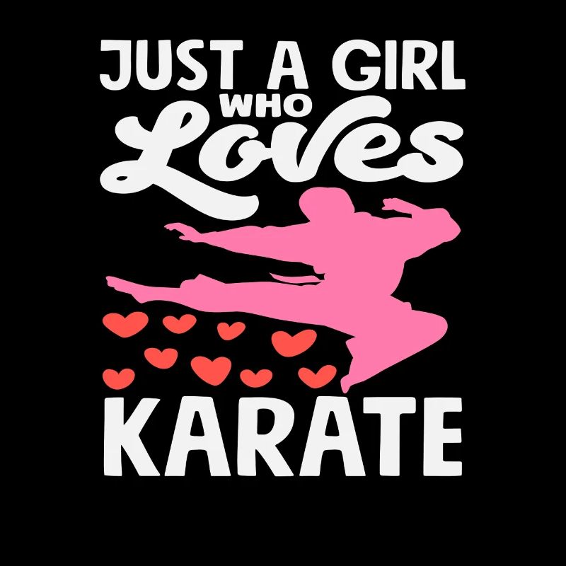 Nur ein Mädchen das Karate liebt Kampfsport