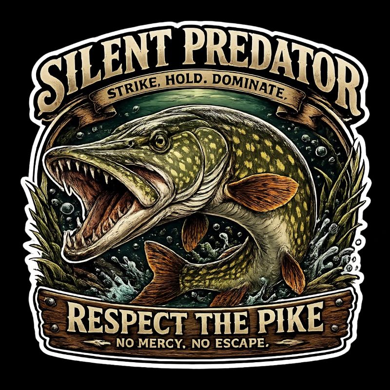 Silent Predator – Respectez le design de pêche au brochet