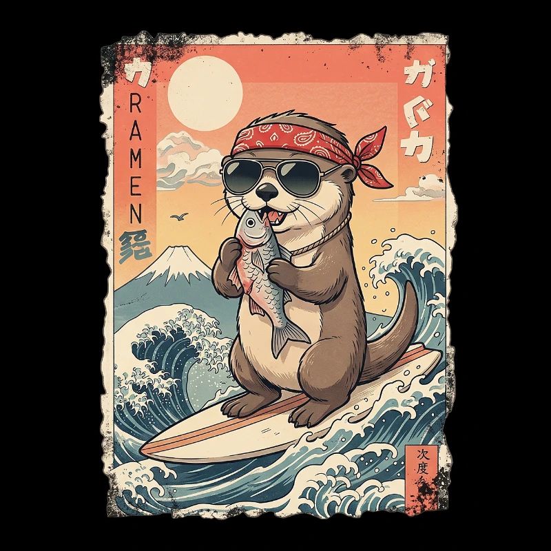 Kawaii Surf Otter