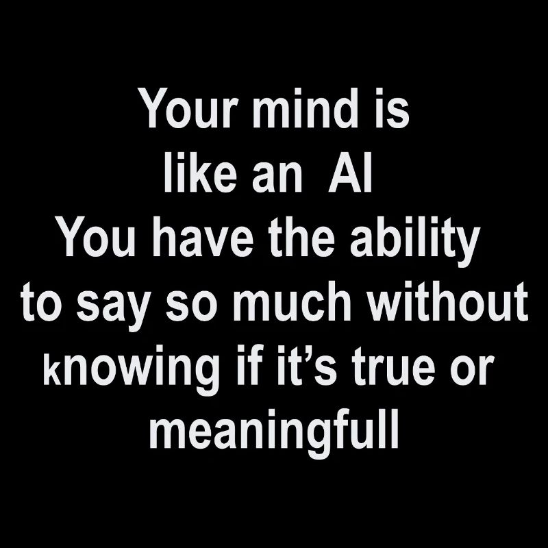 Brain as AI: Words without Value