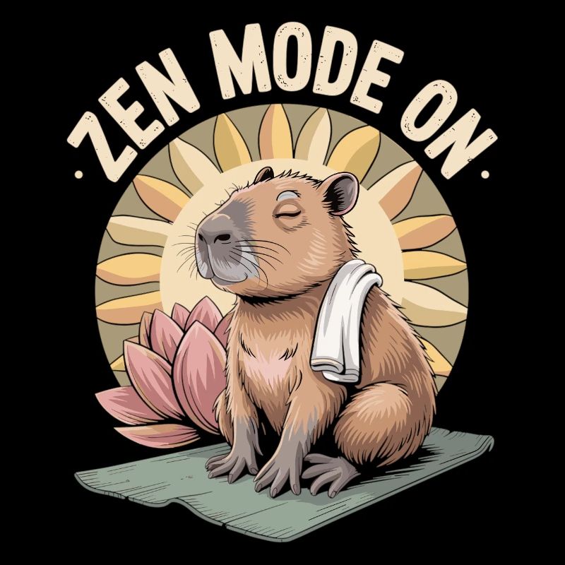 Capybara T-Shirt Zen Mode On