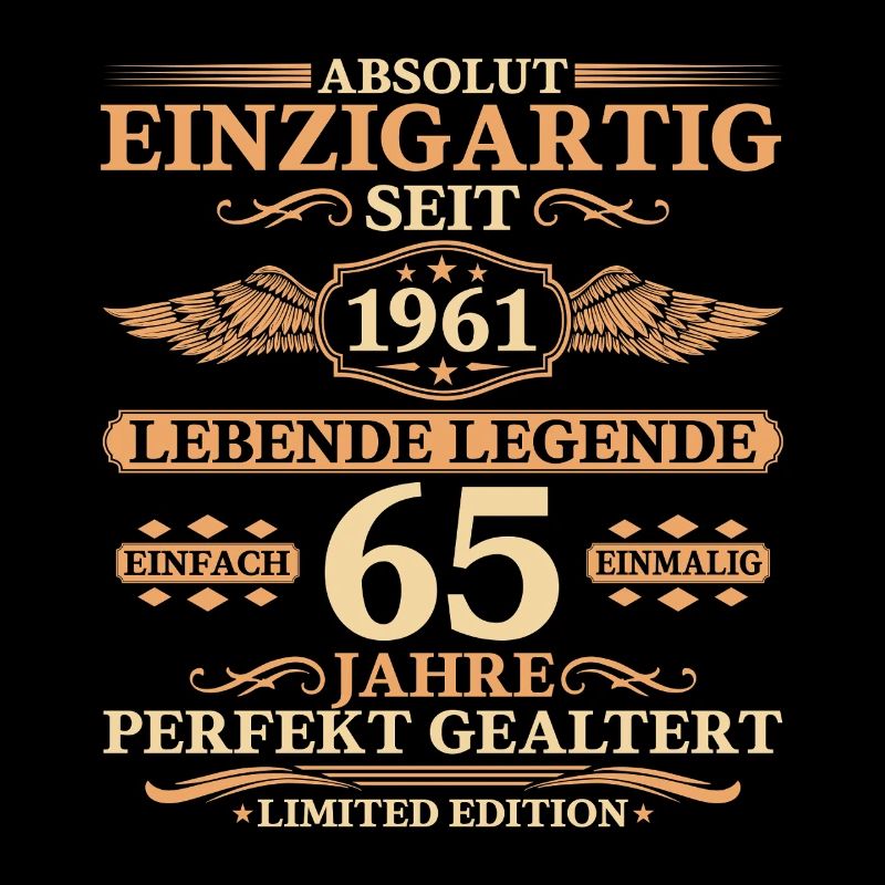 Einzigartig seit 1961 – 65. Geburtstag Geschenk