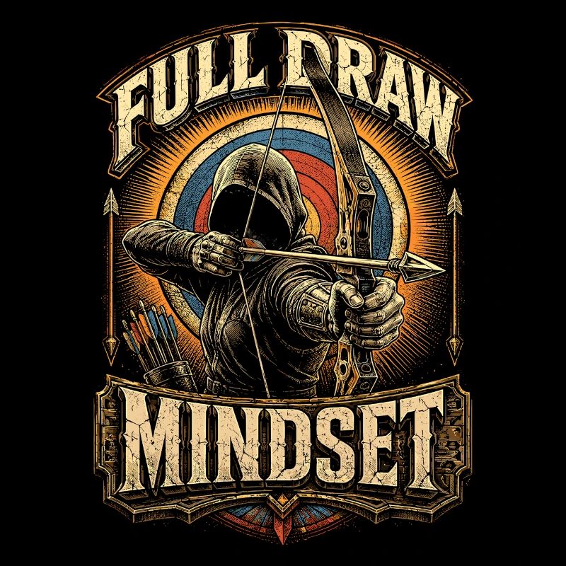 Bogenschießen Bogenschütze Full Draw Mindset