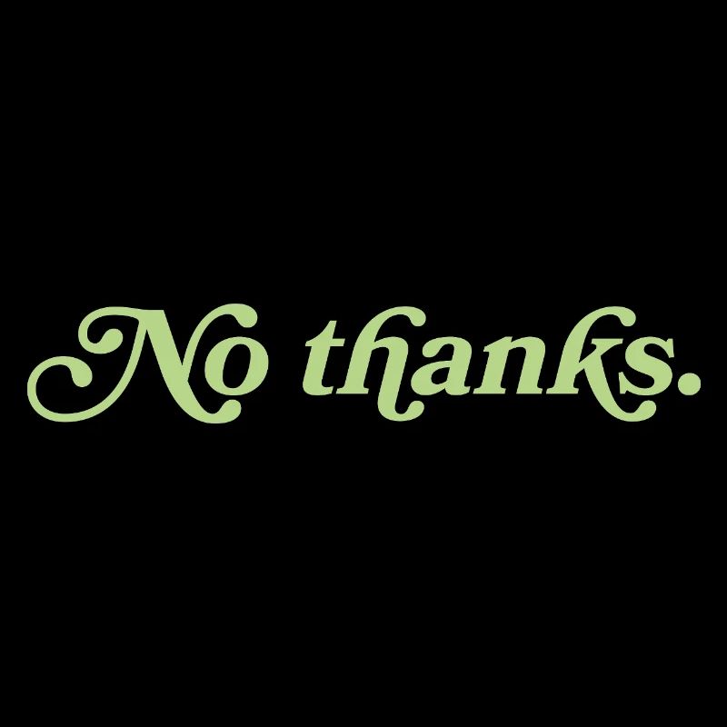 Non merci – Déclaration minimaliste