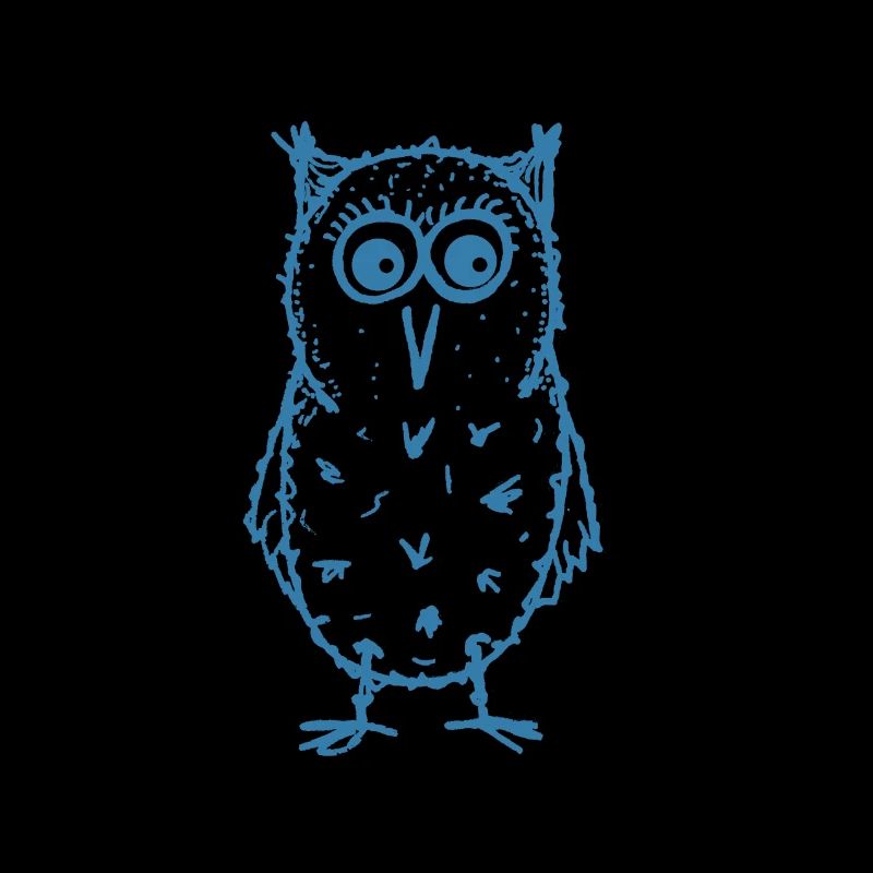 Eule Max blau