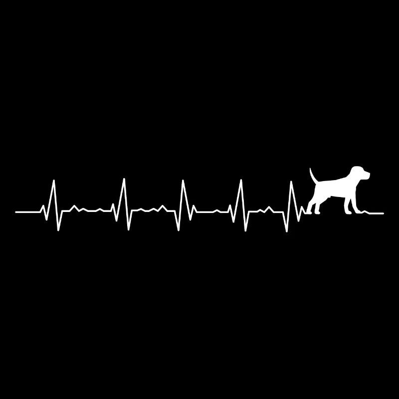 Silhouette du battement de cœur du chiot