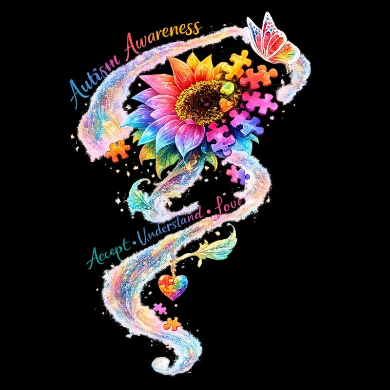 Autismus-Bewusstsein-Sonnenblume