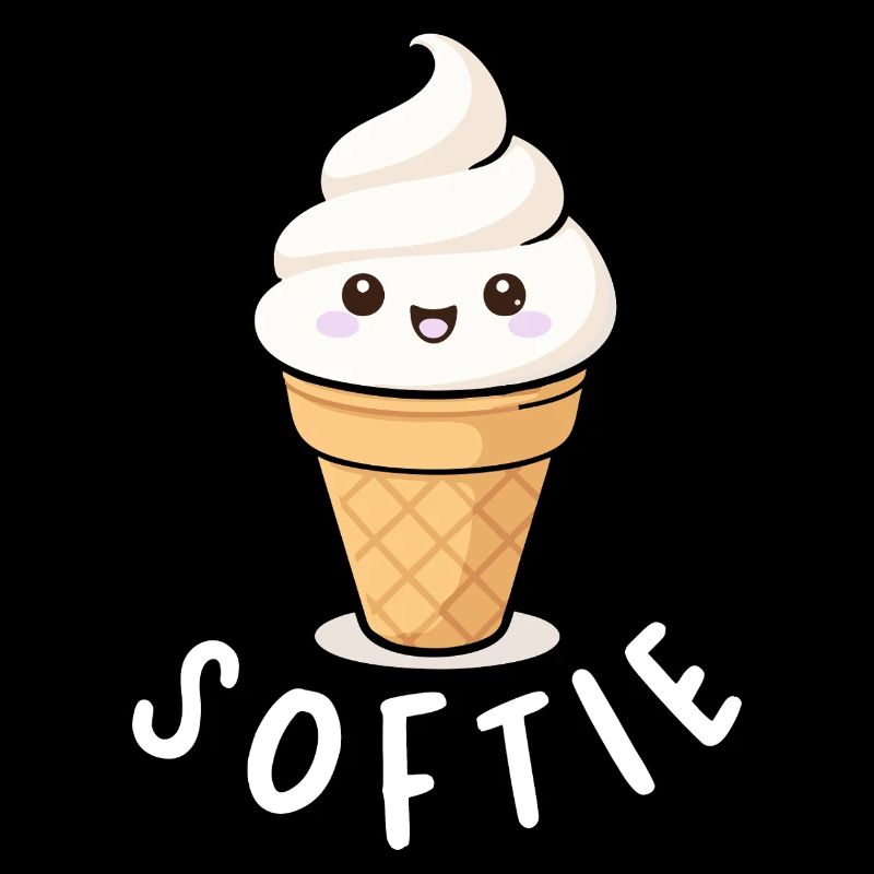 Softie Softeis Liebe Minimal Statement