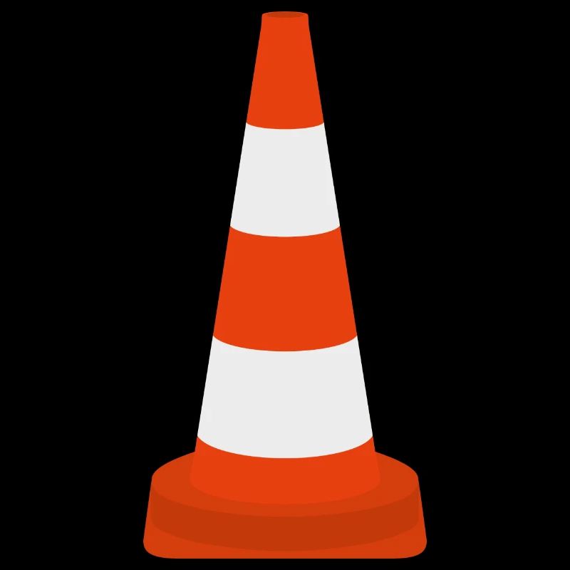 Cône de cône de trafic de pylônes Cône d’avertissement Cône icône de cône