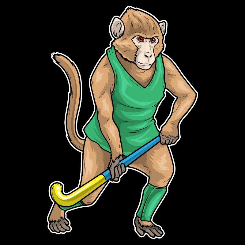 Affe Feldhockey Hockeyschläger