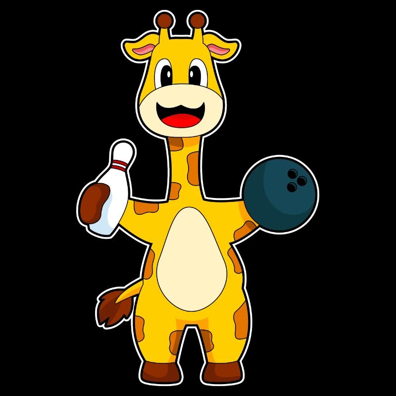 Boule de bowling girafe