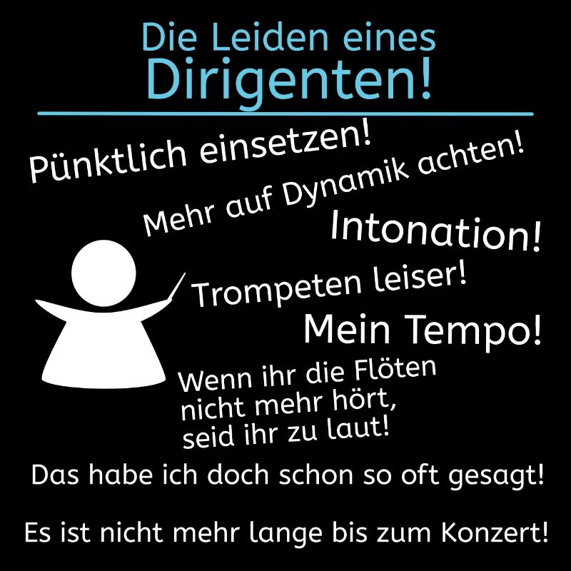 Leiden eines Dirigenten