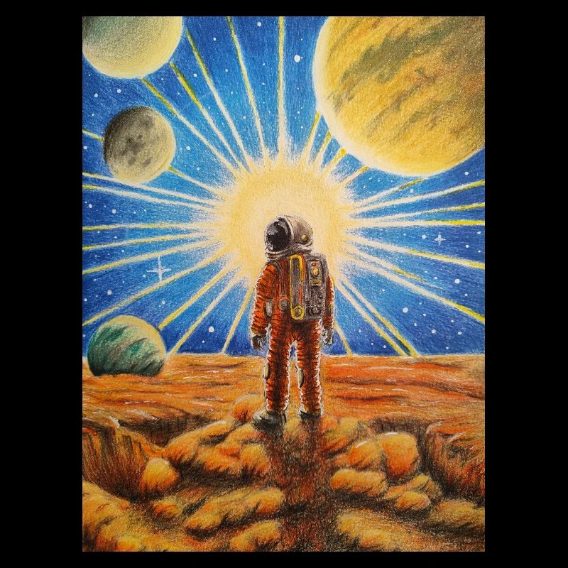 Astronaut on Mars