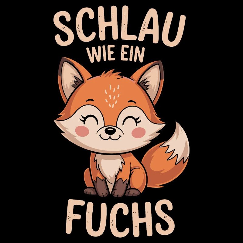 Smart as a fox cute fox design