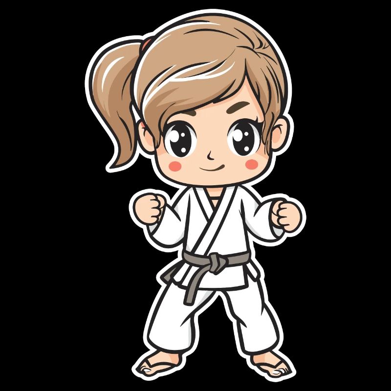Karate Mädchen Comic