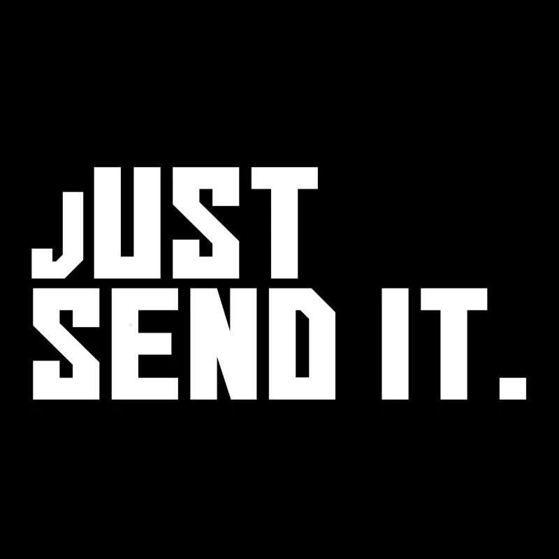 Just send it design, white