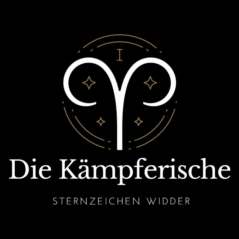 Widder Sternzeichen Logo Widder
