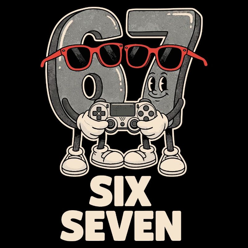 6 7 Six Sept Points d’Aura Meme Jeu Mignon