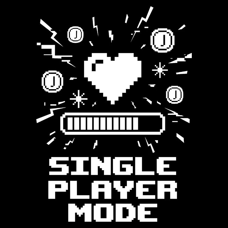 Single Player Mode Gamer Heart
