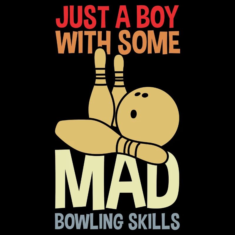 Drôle de garçon de bowling