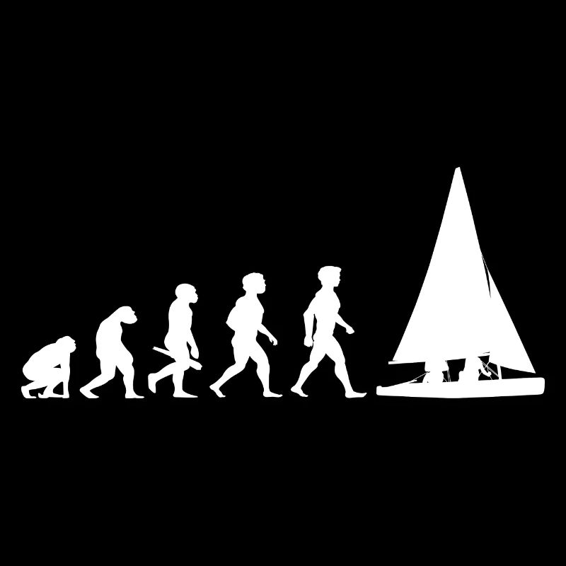 Evolution sailing sailboat sailing ship