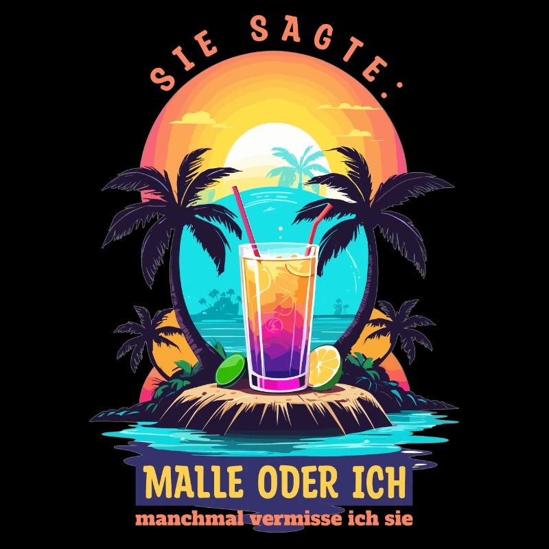 Sie sagte. Malle oder ich