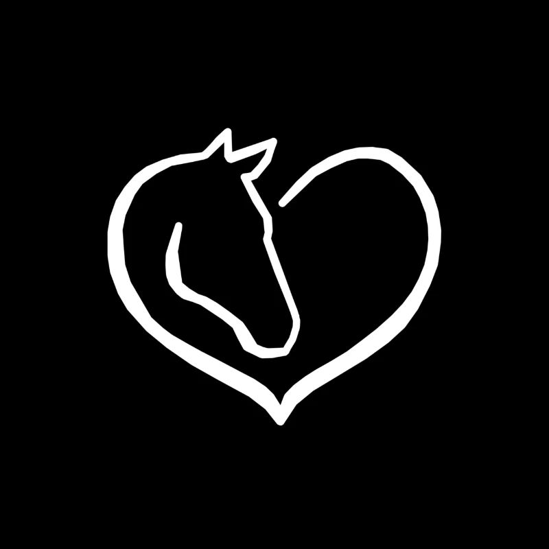 Pferd Herz Liebe Reiten Geschenk