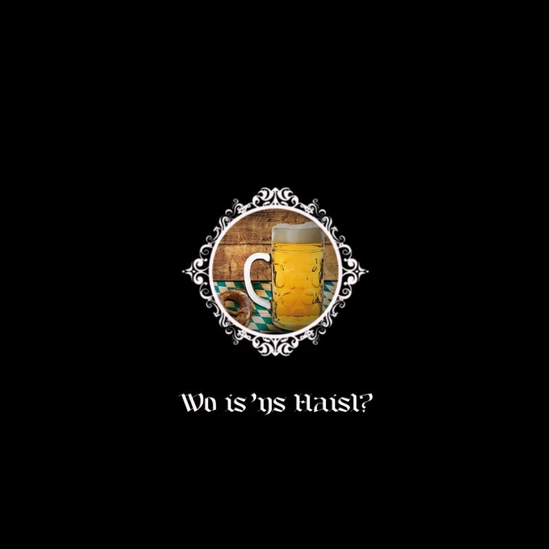 Häuserfrage mit Bierglas