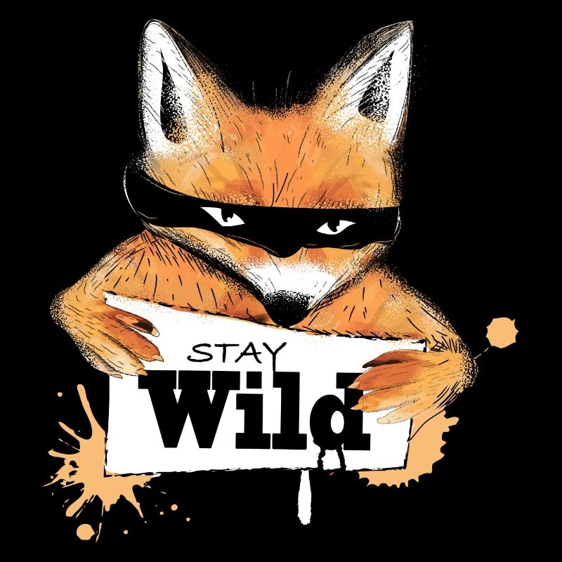 Fuchs mit einer Nachricht