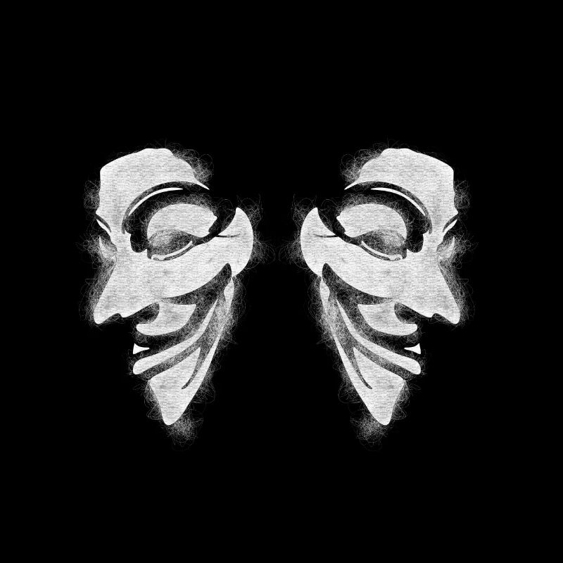 Anonymous v wie vendetta Double Head